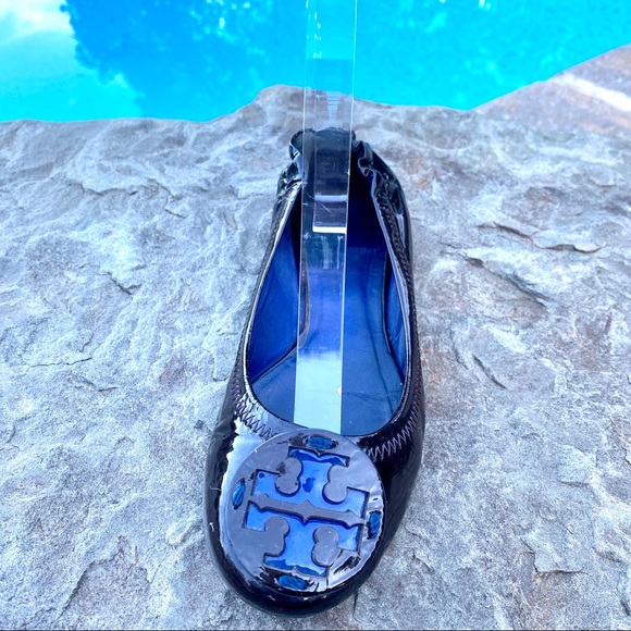 Tory Burch Rare Patent Ballet Flats SZ 5.5 - Picture 3 of 12